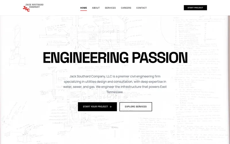 Jack Southard Company website screenshot
